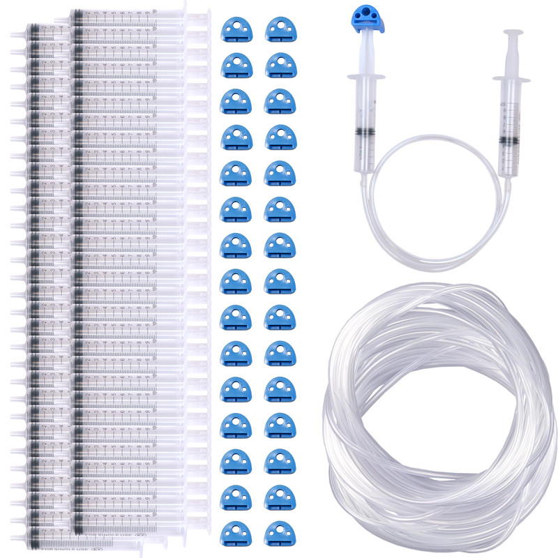 Stem Inventions Hydraulic And Pneumatic Bulk Kit 30 Sets 60 Plastic Syringes 30
