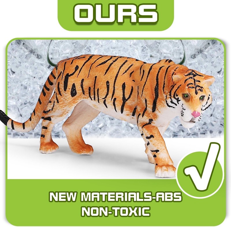 13 Pack Wild Animal Toys with Educational Booklet and Gift Box, Realistic Safari gallery