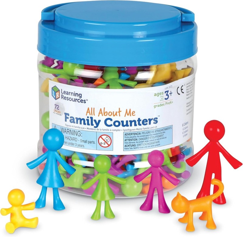 All About Me Family Counters - Toddler Sensory Toys, Preschool Activities, Cl... gallery