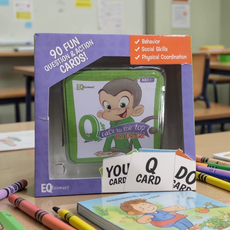 EQtainment Q’s Race to The Top On The Go Card Game Kids Age 3+ Social Skills New