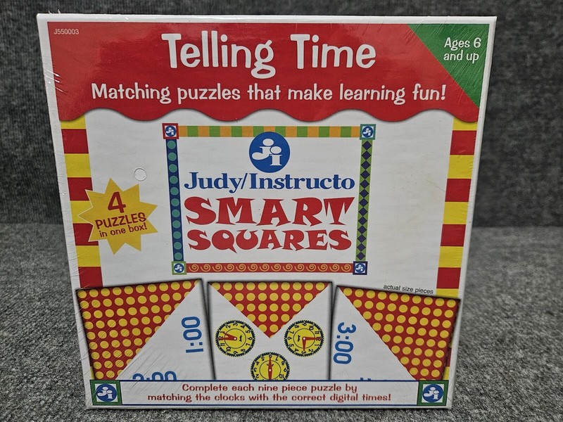 Judy Instructo Smart Squares TELLING TIME