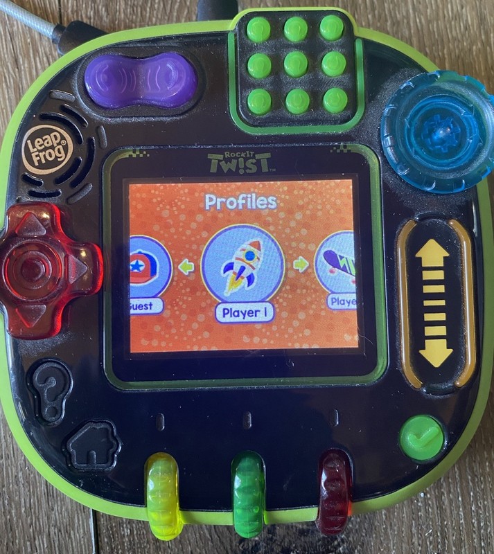 LeapFrog RockIt Twist Handheld Learning Game System – Green Used Works 100%