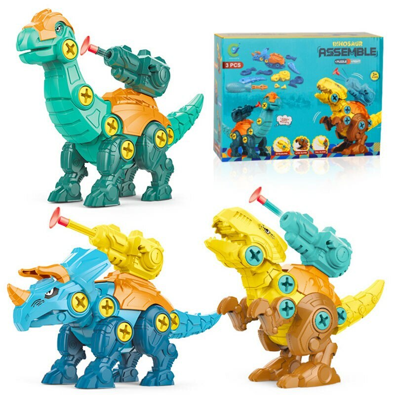 Dinosaurs Baby Toys For 3 Years Old Assembly Nuts Model Set Early Education