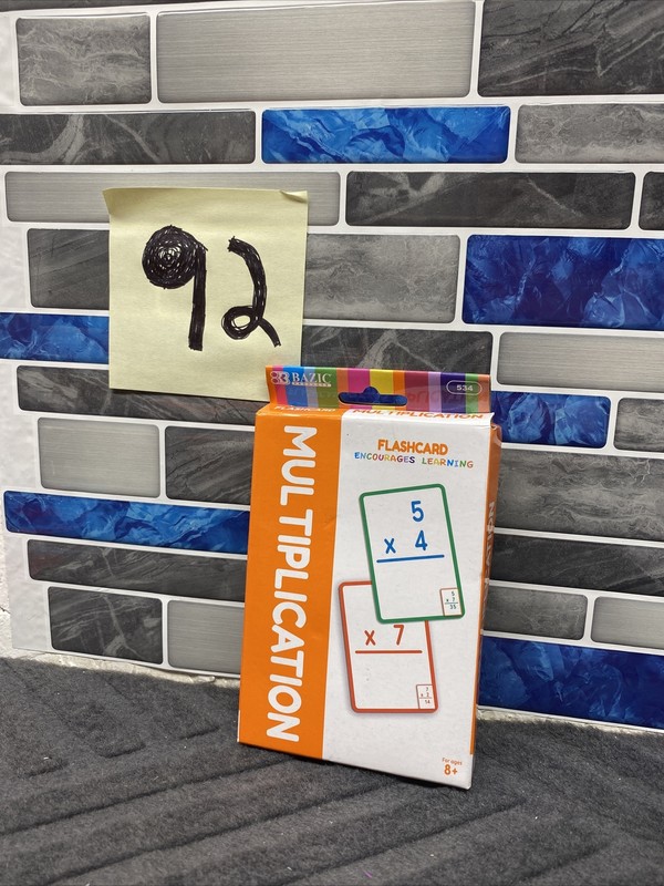 Bazic 35 Count Multiplication Mathematics Times Tables Practice Flash Cards gallery
