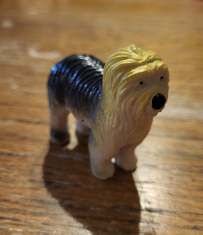 Vintage Old English Sheep Dog From China Tiny Toy Pets