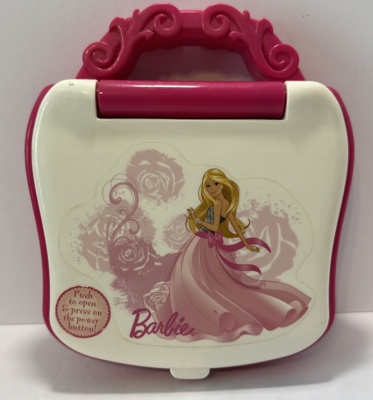 Barbie Little Learner Laptop 8 Programs Interactive Numbers & Letters – Works!