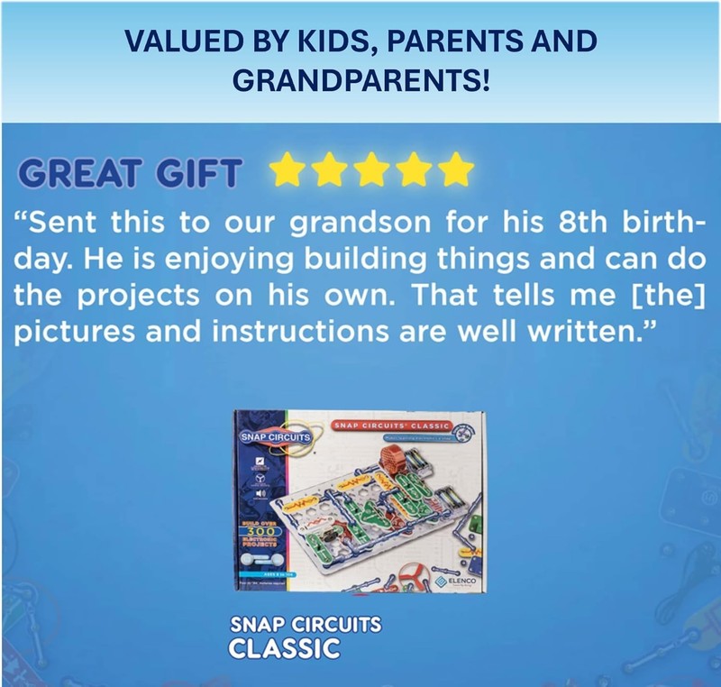 Classic Electronics Exploration Kit: 300+ Projects & STEM Learning for Kids 8+ gallery