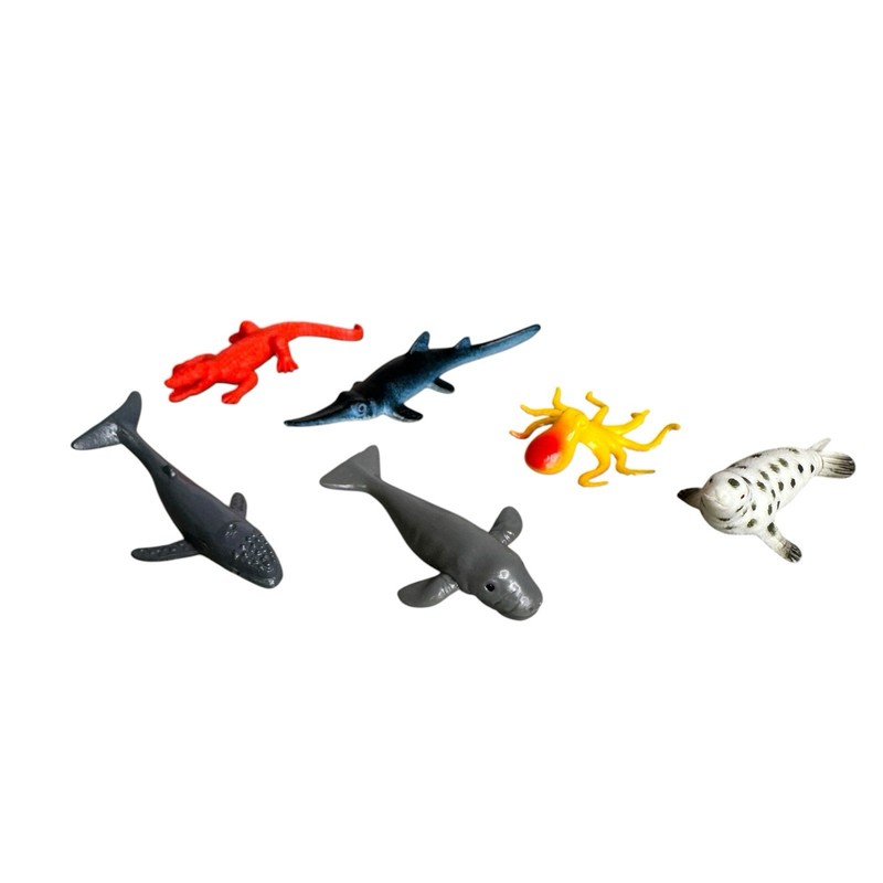 Mixed Lot of Toy Farm Animals, Zoo Animals, Dinosaurs and Sea Creatures gallery