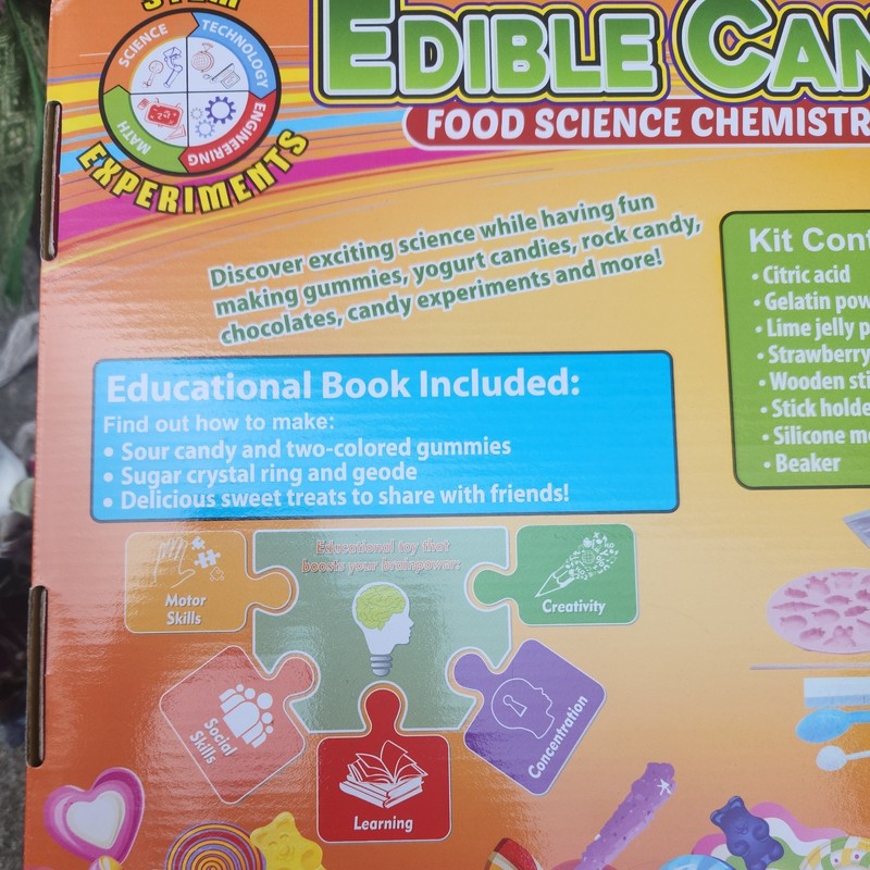 Playz Edible Candy Making Science Kit for Kids Ages 8 + Years Old - Food Science gallery