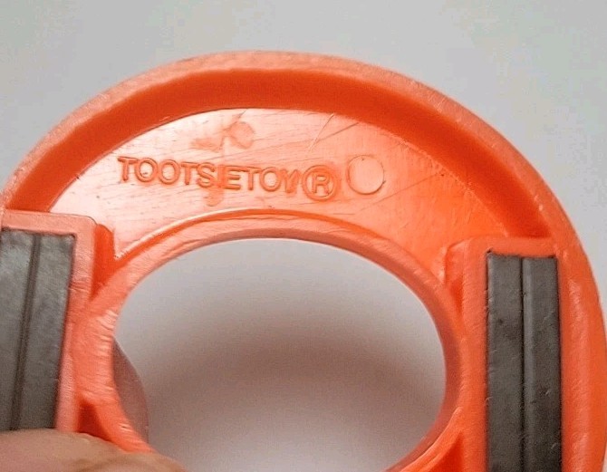 Tootsie Toy 1 3/4" Replacement Magnetic Orange Number #0 gallery