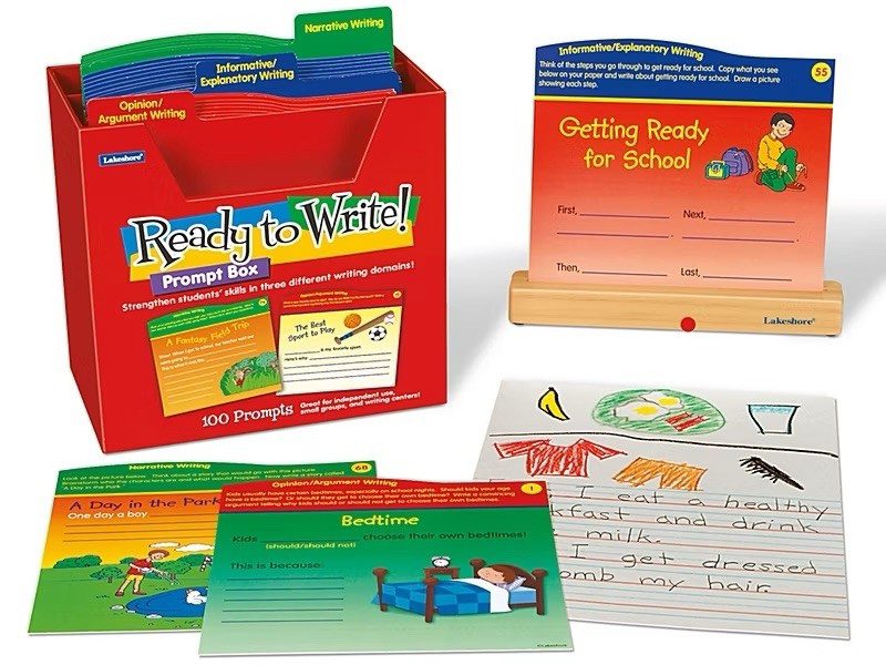 Lakeshore-Ready to Write! Prompt Box 100-Grades 2-3- PP568
