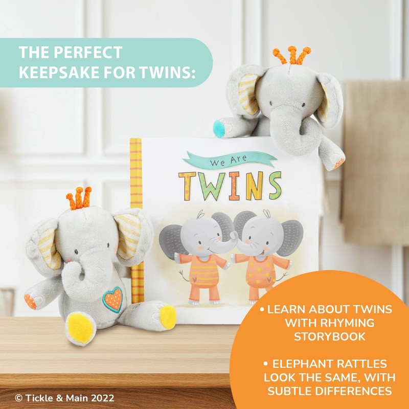Tickle & Main Baby Gift Set for Twins Newborn & 3 Piece Set, Multicolor gallery