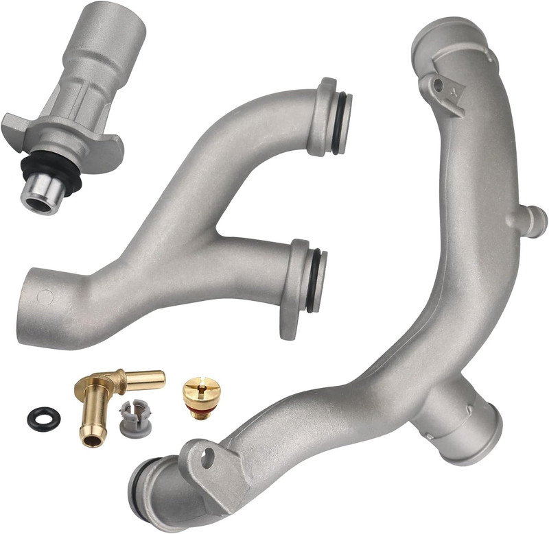 Upgraded Aluminum Coolant Outlet Pipes Kit Compatible with Jaguar,Land Rover Ran gallery
