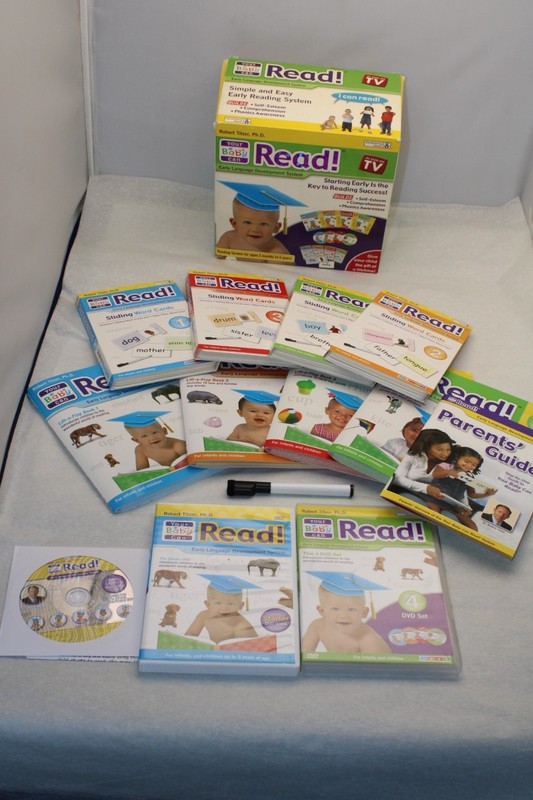 Your Baby Can Read Kit ENGLISH Reading System 4 DVD + 2 bonus +4 BOOKS 20 CARDS