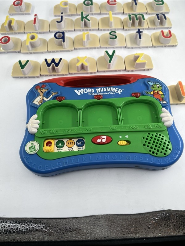 Vintage Leap Frog Word Whammer Fridge Phonics with 25 Alphabet Letters Tested gallery