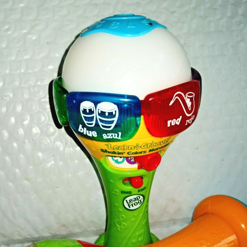 Leap Frog Learn & Groove SHAKIN' COLORS MARACAS Bi-lingual Color Changing Music gallery