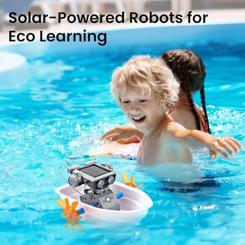 Solar Robot Building Kit STEM Gift for Boys Aged 8 13 DIY 15 in 1 Educational gallery