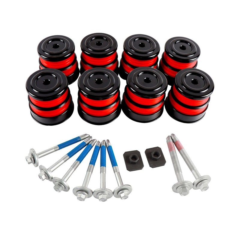 Silicone Body Mount Bushings Bolt Kit Compatible with Ford F250 F350 2008-201…