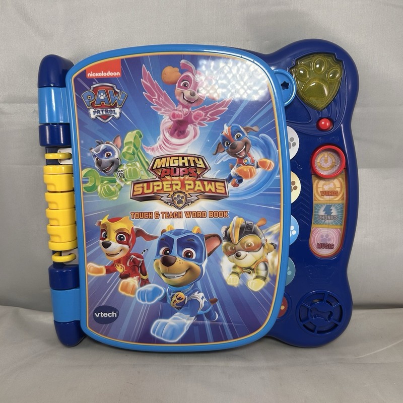 VTech Paw Patrol Mighty Pups Super Paws Touch & Teach Electronic Word Book Works