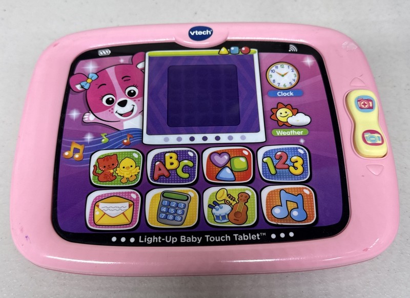 Vtech Light-Up Baby Touch Tablet Learning Toy for Baby Pink 9-36 Months U21
