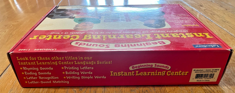 Lakeshore Beginning Sounds Instant Learning Center Reading Complete gallery