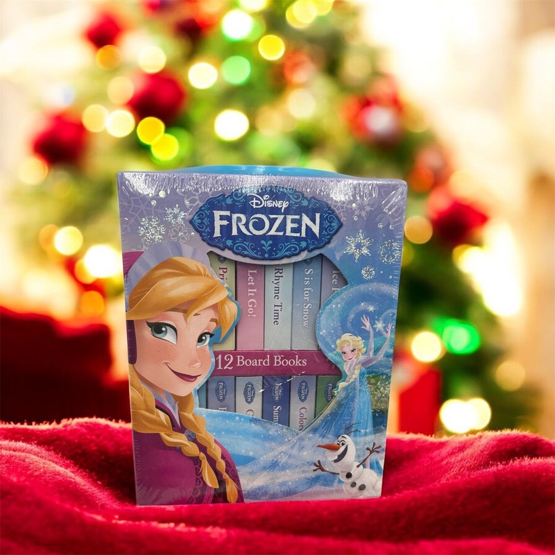 Disney Frozen 12 Board Book Set Anna Elsa Olaf Kristoff Sven Kids Childrens NEW