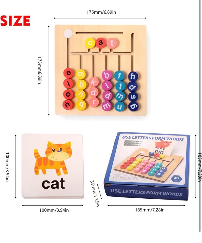 English Spelling Alphabet Letter Game Early Learning Educational Toy 📦 gallery