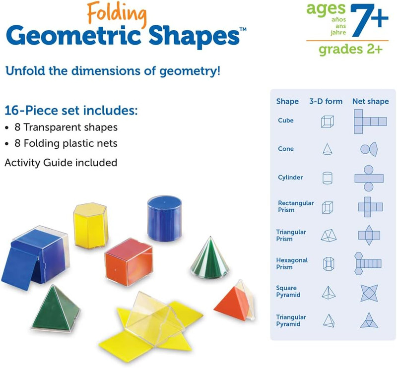 Learning Resources Folding Geometric Shapes Set - Classroom Must Haves, Teacher gallery