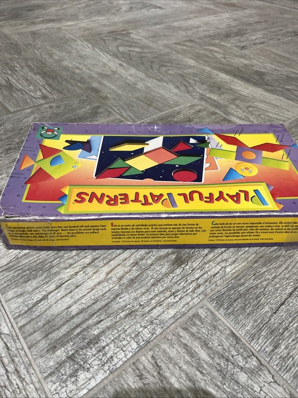Discovery Toys Playful Patterns Design Shape Activity Game Vtg 1991 Educational gallery