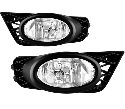 Fog Lights Compatible With 2009 2010 2011 Civic Sedan Front Bumper 09-11 civic