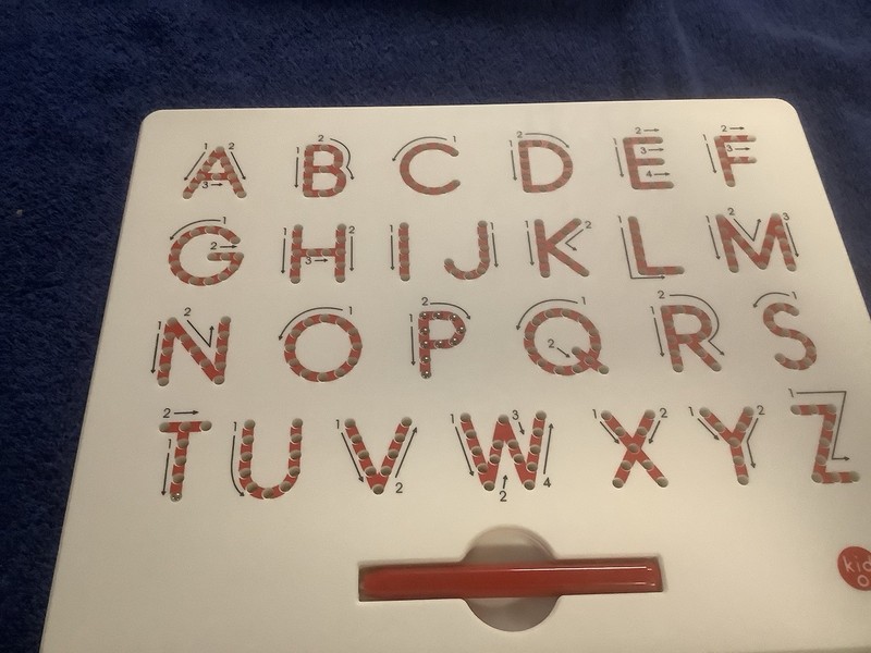 Magnatab A to Z Uppercase White Educational Learning Toy gallery