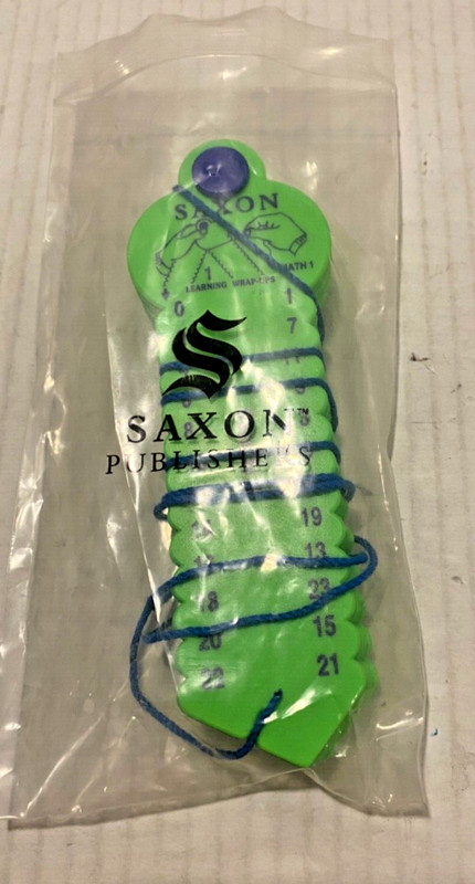 Saxon Math Learning Wrap Ups “MATH 1” Count to 23 Set of 3