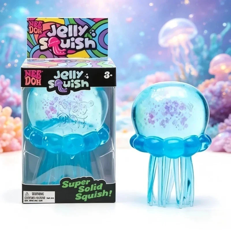 NeeDoh Jellyfish Gel Fidget Toy Soft Sensory Stress Relief Squishy Squeeze Toy gallery