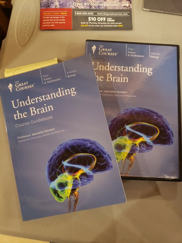 The Great Courses – 8 Discs – understanding the Brain Opened but never used.