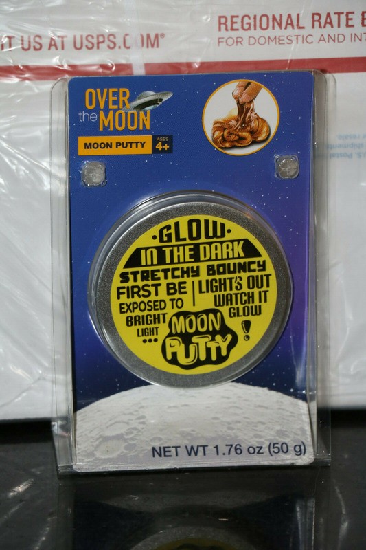 Over The Moon Moon Putty "Glow In The Dark, Silver, Blue, and Gold Metallic gallery