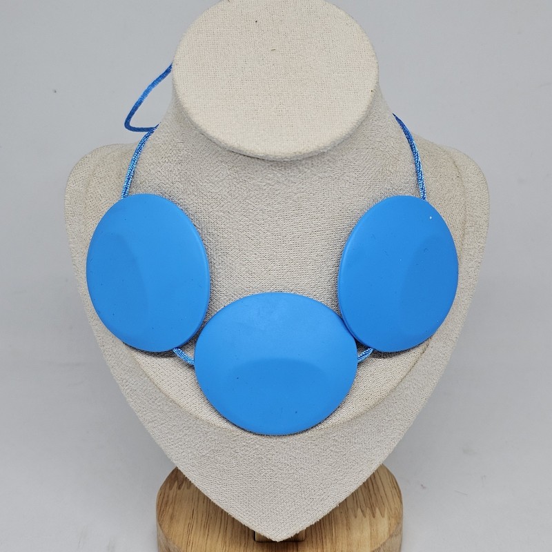 Silicone Chew Necklace for Autism ADHD Calming Teething Chewy Bite Blue gallery