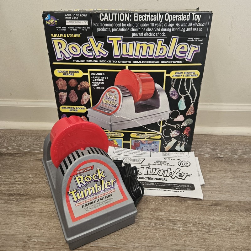 Vintage Rolling Stones Rock Polishing Tumbler Tested & Works (Read)
