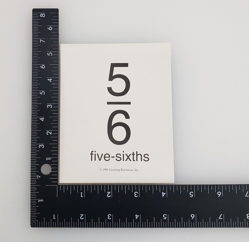 ETA Math Fraction Decimal Flashcards Home School Teaching Aid Learning Resources gallery