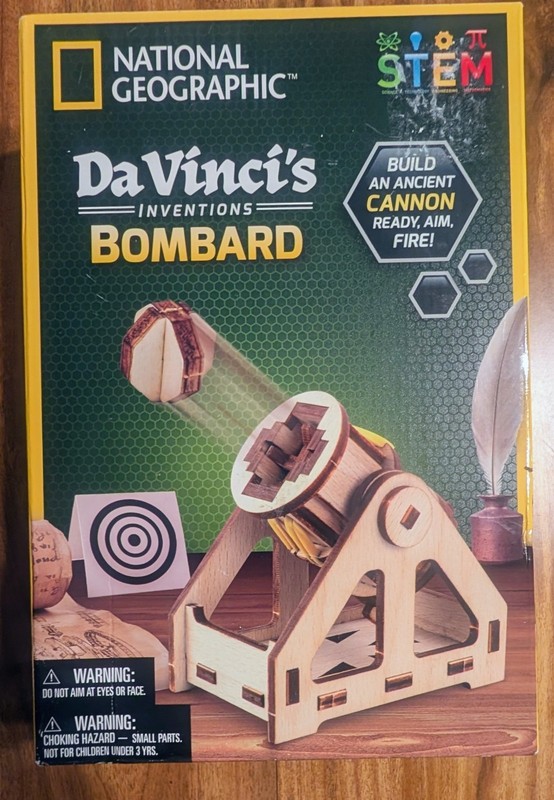 ***National Geographic Da Vinci’s Bombard (Build Your Own Original Model Kit)***