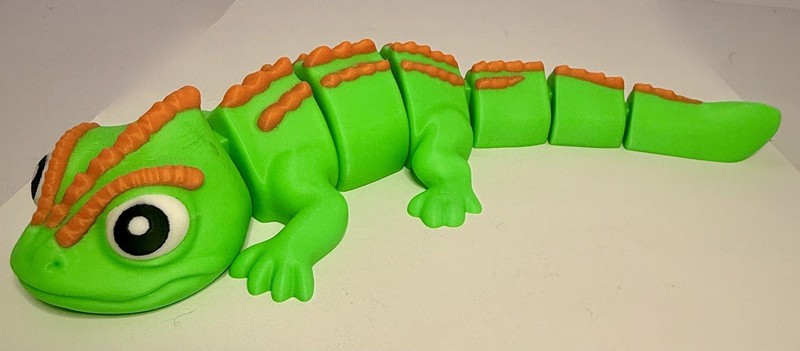 Large 3D Printed Articulated Lizard – Flexible Toy Figurine - 12 Inches gallery