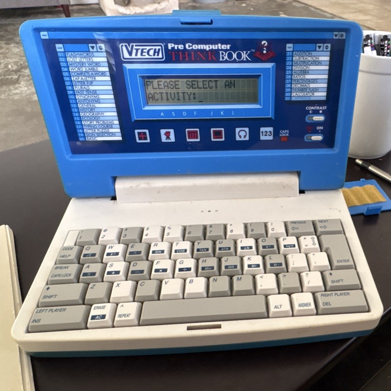 VTech Pre Computer THINK BOOK Electronic Learning System with Course Book