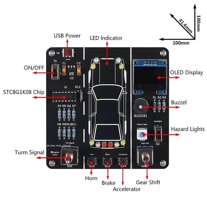 Car Driving Simulation Soldering Practice Kit for Electronics Learning gallery