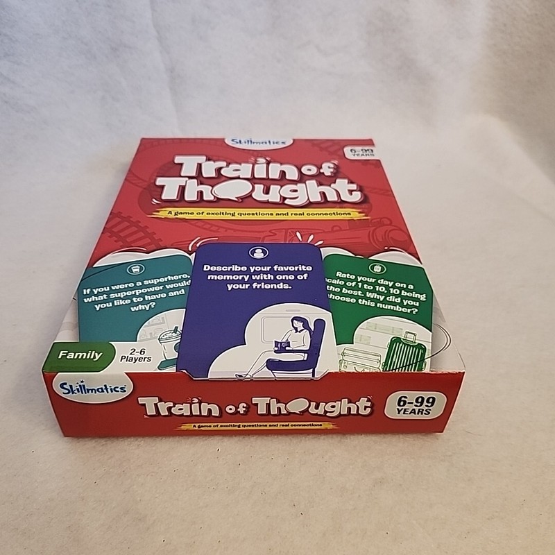 Train of Thought Card Game Travel & Family Game for 6 +Year up. Skillmatics gallery