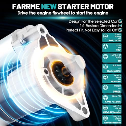 17879 Starter Motor Fit for Jeep-Grand Cherokee 2003-2004, TJ Wrangler 2003-2006 gallery
