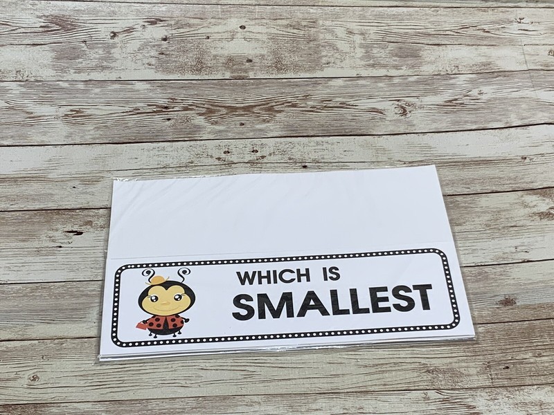 Lady Bug - Themed Learning Centers - Laminated - Which Is Smallest gallery