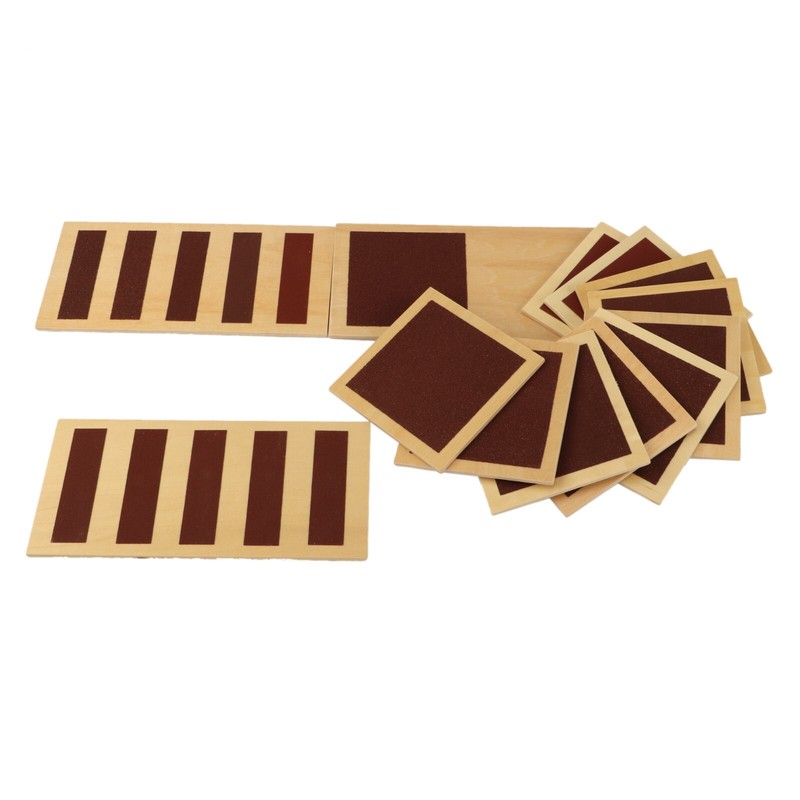 Rough & Smooth Touch Boards with Box – IFIT MONTESSORI SENSORIAL MATERIAL