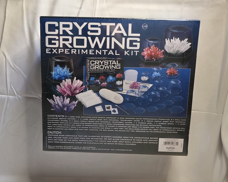 4M 7 Crystal Growing Experimental Kit STEM w/ Display Cases & App NEW gallery