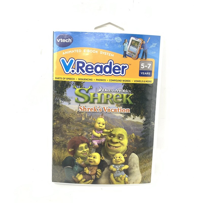 DreamWorks VTech V. Reader Shrek’s Vacation Animated -Book Ages 5-7 New Sealed