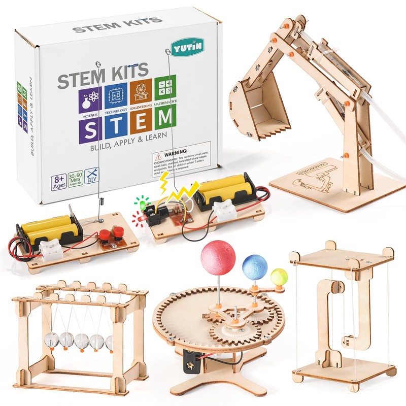 STEM Science Kits for Kids Ages 8-12 8-10, Wood Building Crafts Kits for Boys…