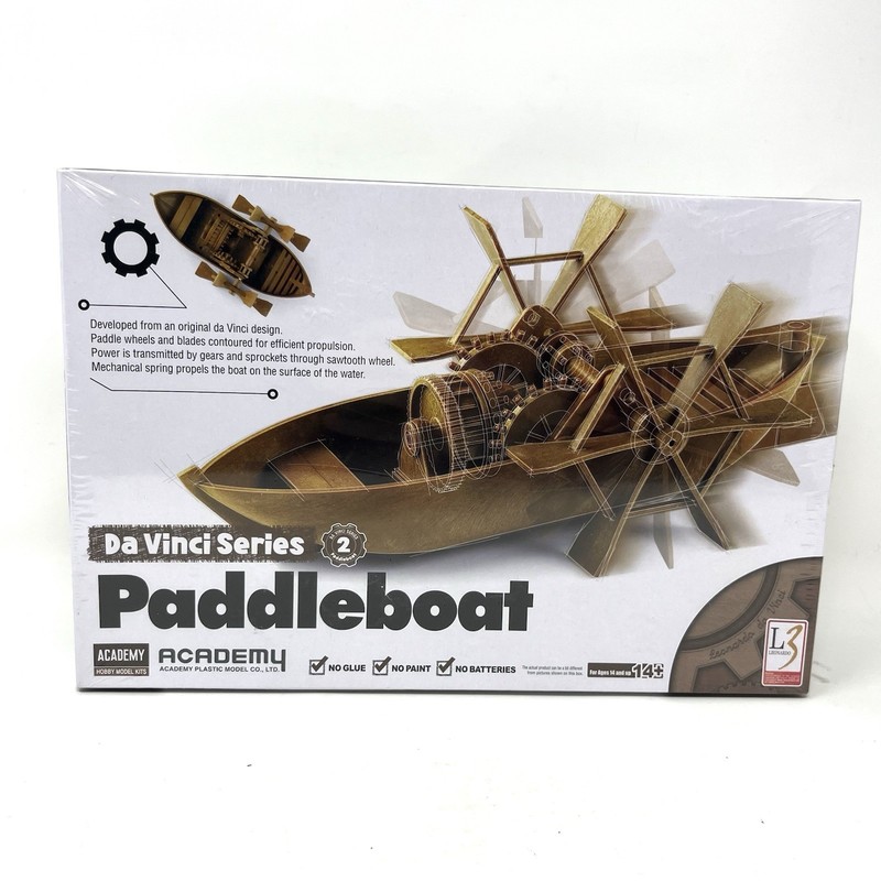 Da Vinci Paddleboat Plastic MODEL KIT Academy Series 2 18130 2016 NIB